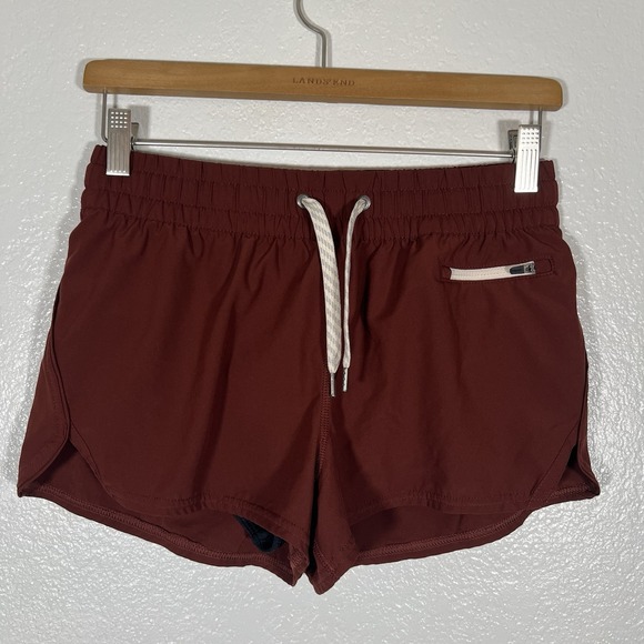 Vuori Clementine 2" Shorts Maroon Drawstring Lined VW304 Women's Size Small - Picture 2 of 7